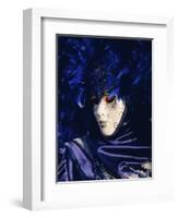 Person Wearing Masked Carnival Costume, Venice Carnival, Venice, Veneto, Italy-Bruno Morandi-Framed Photographic Print