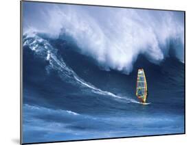 Person Windsurfing in the Sea-null-Mounted Premium Photographic Print