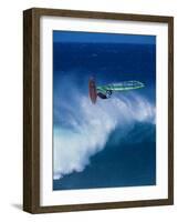 Person Windsurfing in the Sea-null-Framed Photographic Print