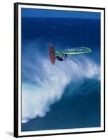 Person Windsurfing in the Sea-null-Framed Photographic Print