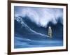 Person Windsurfing in the Sea-null-Framed Photographic Print