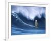 Person Windsurfing in the Sea-null-Framed Photographic Print