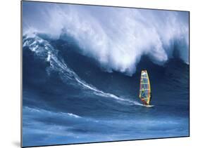 Person Windsurfing in the Sea-null-Mounted Photographic Print