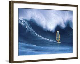 Person Windsurfing in the Sea-null-Framed Photographic Print