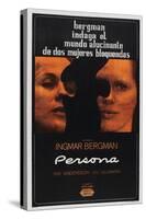 Persona, Argentinan poster, Bibi Andersson, Liv Ullmann, 1966-null-Stretched Canvas