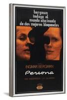 Persona, Argentinan poster, Bibi Andersson, Liv Ullmann, 1966-null-Framed Art Print