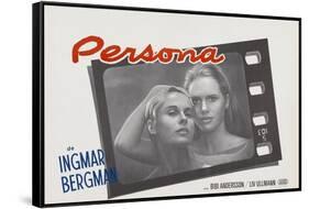 Persona, Bibi Andersson, Liv Ullmann, Belgian lobbycard, 1966-null-Framed Stretched Canvas