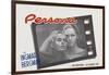 Persona, Bibi Andersson, Liv Ullmann, Belgian lobbycard, 1966-null-Framed Art Print