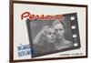 Persona, Bibi Andersson, Liv Ullmann, Belgian lobbycard, 1966-null-Framed Art Print