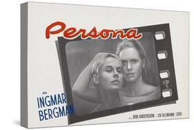 Persona, Bibi Andersson, Liv Ullmann, Belgian lobbycard, 1966-null-Stretched Canvas