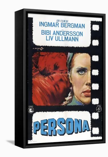 Persona, Italian poster, Liv Ullmann, 1966-null-Framed Stretched Canvas