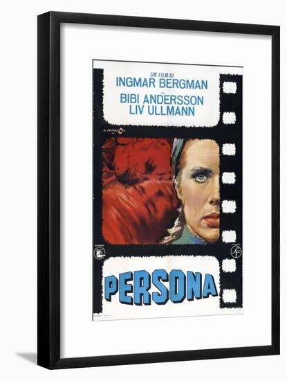 Persona, Italian poster, Liv Ullmann, 1966-null-Framed Art Print