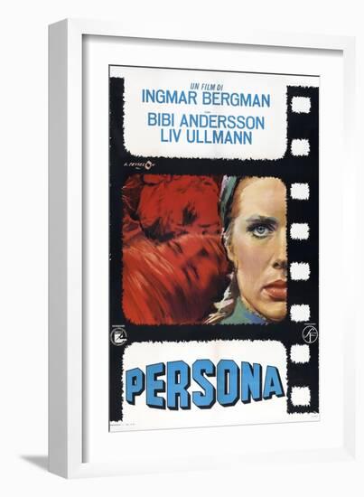 Persona, Italian poster, Liv Ullmann, 1966-null-Framed Art Print