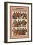 Personages in Paris Ladies and Gentlemen of the Late XVI Century-Friedrich Hottenroth-Framed Premium Giclee Print