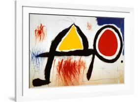 Personagge Devan Le Soleil-Joan Miro-Framed Art Print