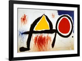 Personagge Devan Le Soleil-Joan Miro-Framed Art Print