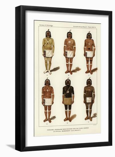 Personal Adornment When Received into the Third Degree of Official Membership Cult, Society-null-Framed Giclee Print