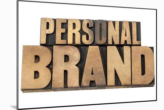 Personal Brand-PixelsAway-Mounted Art Print