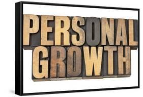 Personal Growth-PixelsAway-Framed Stretched Canvas