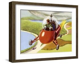 Personal Helicopter-null-Framed Art Print