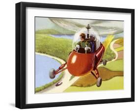 Personal Helicopter-null-Framed Art Print