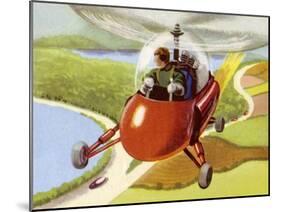 Personal Helicopter-null-Mounted Art Print