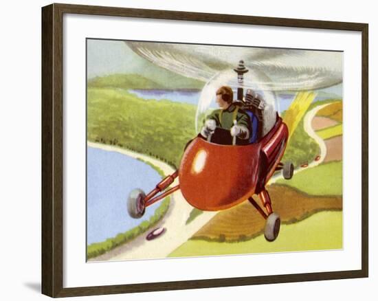 Personal Helicopter-null-Framed Art Print