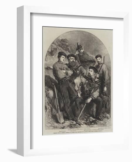 Personal Staff of General Garibaldi at Caprera-Frank Vizetelly-Framed Giclee Print