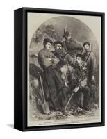 Personal Staff of General Garibaldi at Caprera-Frank Vizetelly-Framed Stretched Canvas