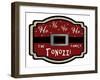 Personalized Christmas Sign V20 V12-LightBoxJournal-Framed Giclee Print