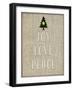 Personalized Christmas Sign V32 V3-LightBoxJournal-Framed Giclee Print