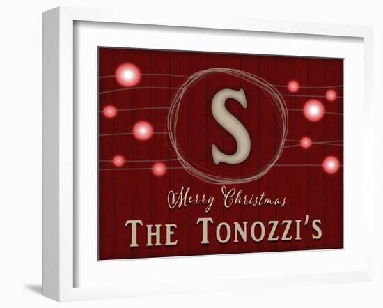 Personalized Christmas Sign V35 V2-LightBoxJournal-Framed Giclee Print