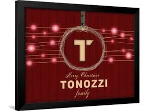 Personalized Christmas Sign V35 V6-LightBoxJournal-Framed Giclee Print