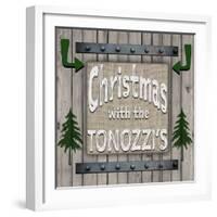 Personalized Christmas Sign V5-LightBoxJournal-Framed Giclee Print