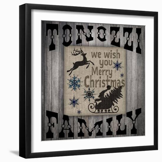 Personalized Christmas Sign V7-LightBoxJournal-Framed Giclee Print