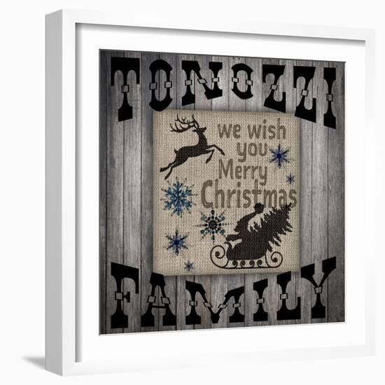 Personalized Christmas Sign V7-LightBoxJournal-Framed Giclee Print