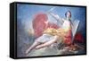 Personification of Literature-Jean-Honoré Fragonard-Framed Stretched Canvas