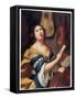 Personification of Music , 1659–1659 (Oil on Canvas)-Elisabetta Sirani-Framed Stretched Canvas