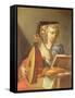 Personification of Music: a Young Woman Playing a Lute-Francesco Trevisani-Framed Stretched Canvas