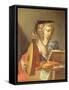 Personification of Music: a Young Woman Playing a Lute-Francesco Trevisani-Framed Stretched Canvas