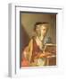 Personification of Music: a Young Woman Playing a Lute-Francesco Trevisani-Framed Giclee Print