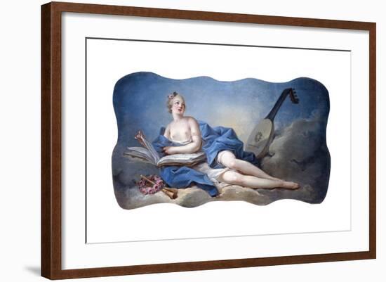 Personification of Music-Jean-Honor? Fragonard-Framed Giclee Print