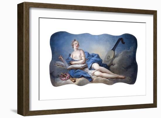 Personification of Music-Jean-Honor? Fragonard-Framed Giclee Print