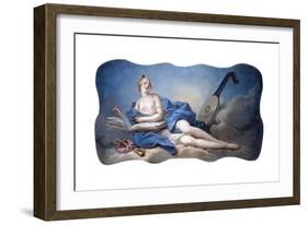 Personification of Music-Jean-Honor? Fragonard-Framed Giclee Print