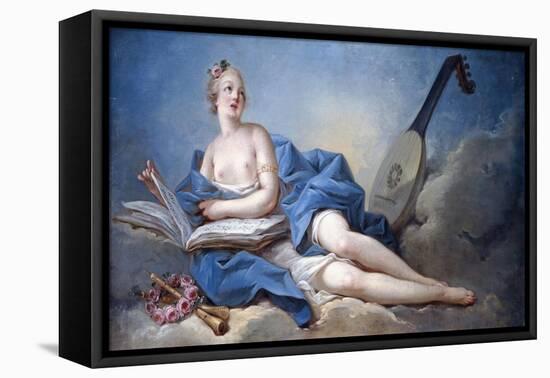 Personification of Music-Jean-Honoré Fragonard-Framed Stretched Canvas