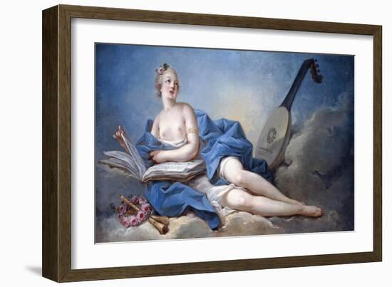 Personification of Music-Jean-Honoré Fragonard-Framed Giclee Print