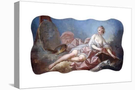 Personification of Painting-Jean-Honor? Fragonard-Stretched Canvas
