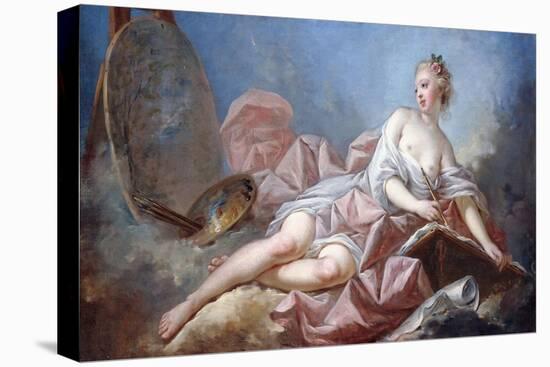 Personification of Painting-Jean-Honoré Fragonard-Stretched Canvas