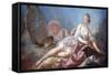 Personification of Painting-Jean-Honoré Fragonard-Framed Stretched Canvas