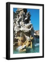 Personification of River Ganges, Detail from Fountain of Four Rivers-Gian Lorenzo Bernini-Framed Giclee Print